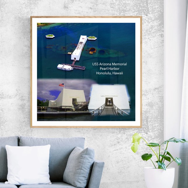 USS Arizona Memorial, Pearl Harbour Views Poster (Von Creator hochgeladen)