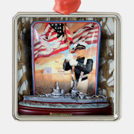 USS Arizona Tribute Ornament Aus Metall