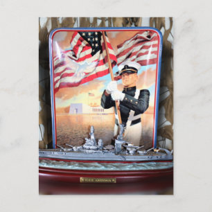 USS Arizona Tribute Postkarte