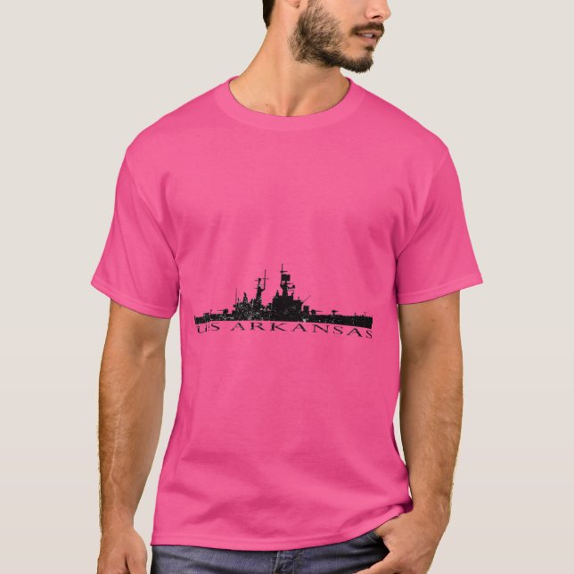 USS Arkansas CGN41 leidet unter Grafik T-Shirt (Vorderseite)