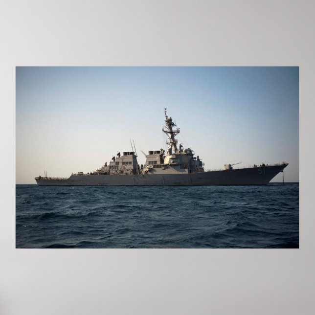 USS Arleigh Burke (DDG 51) Poster (Vorne)