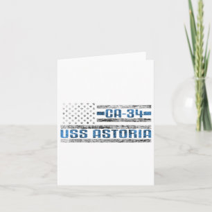 Uss Astoria World War Cruiser Ca-34 US Army Karte