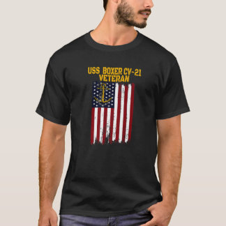 USS Boxer CV-21 Aircraft Carrier Veterans Day Vate T-Shirt