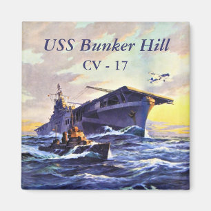 USS Bunker Hill in Meer Magnet