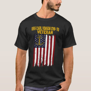 USS Carl Vinson CVN-70 Carrier Veteran's T-Shirt