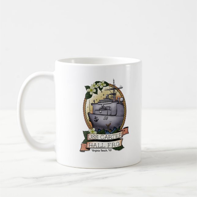USS Carter Hall FRG Kaffee Tasse (Links)