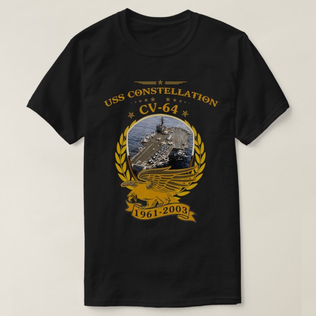 USS Constellation (CV64) T-Shirt (Design vorne)