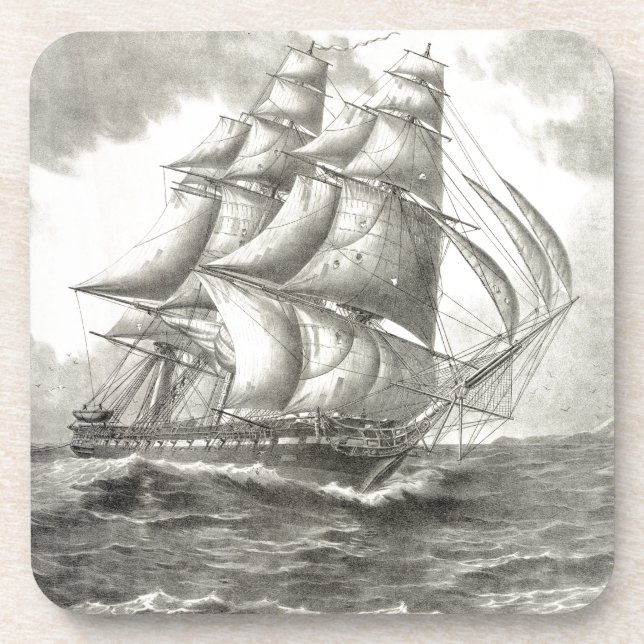 USS Constitution Getränkeuntersetzer (Vorderseite)