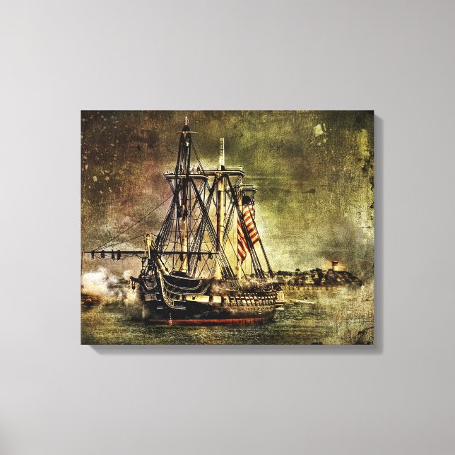 USS CONSTITUTION LEINWANDDRUCK (Vorderseite)