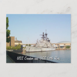 USS Croaker and USS Little Rock Postkarte