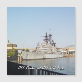 USS Croaker und USS Little Rock Magnetkarte