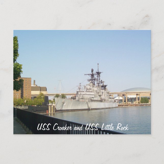 USS Croaker und USS Little Rock Postkarte (Vorderseite)