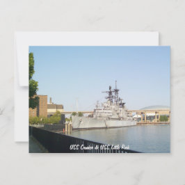 USS Croaker und USS Little Rock Postkarte