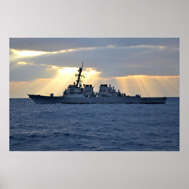 USS Curtis Wilbur (DDG 54) Poster (Vorne)