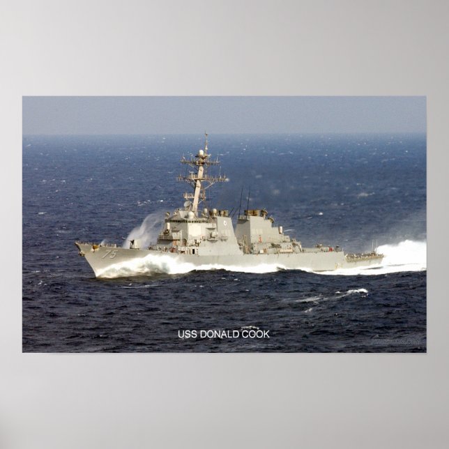 USS Donald Cook Poster (Vorne)