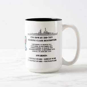 USS-Eberesche (DD-782) Zweifarbige Tasse