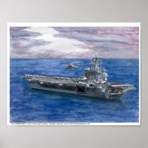 USS EISENHOWER Art Print Poster