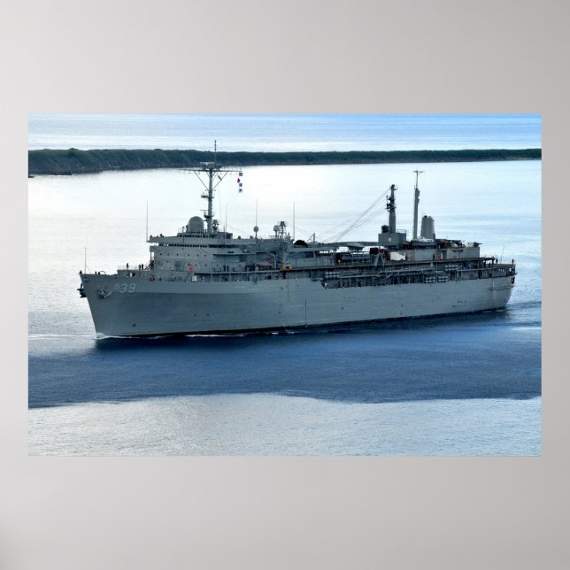 USS Emory S. Land (AS 39) Poster (Vorne)