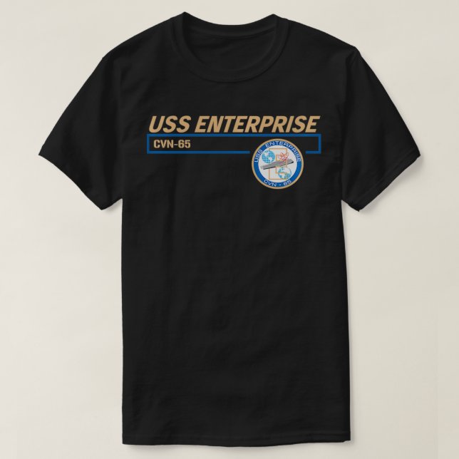 USS Enterprise CVN65 T-Shirt (Design vorne)