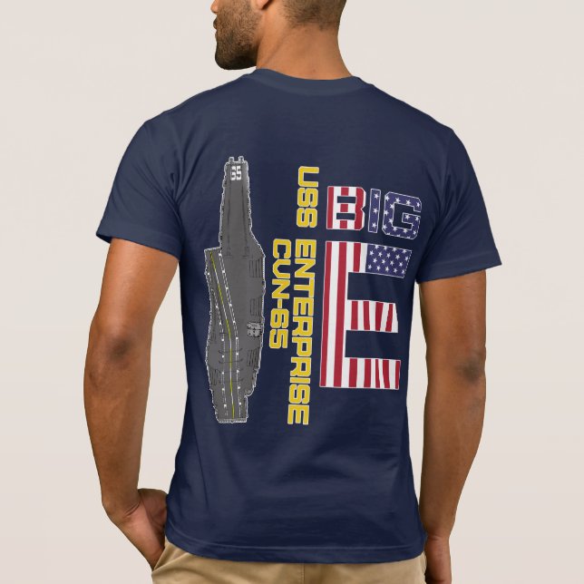 USS ENTERPRISE CVN-65 BIG E T - Shirt (Rückseite)