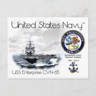 USS ENTERPRISE CVN-65 - POSTCARD POSTKARTE