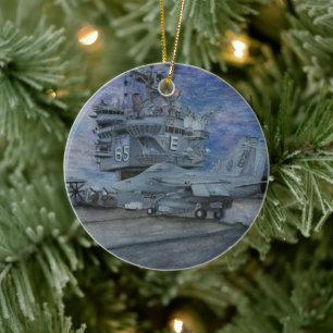 USS Enterprise Keramik Ornament