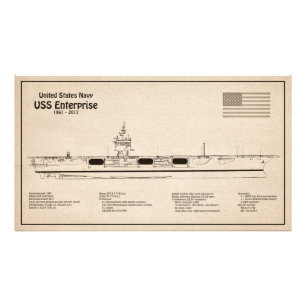 USS Enterprise (NCC-1701) - Schiffskatalog SD Fotodruck