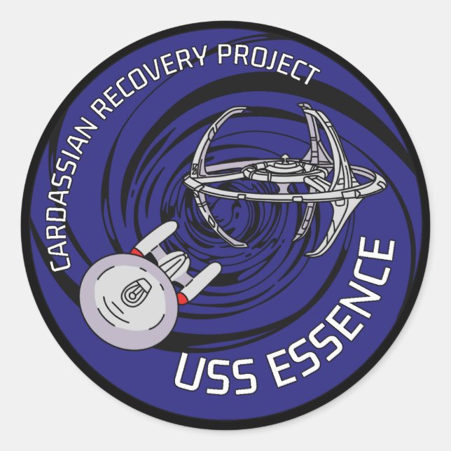USS Essence Patch Runder Aufkleber (Vorderseite)