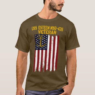 USS Esteem MSO438 Minesweeper Warcraft Veterans Da T-Shirt