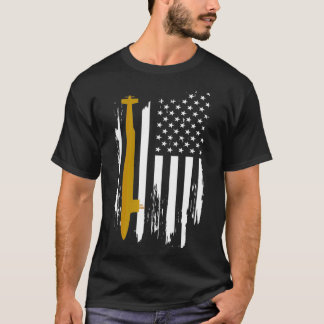 USS Florida SSGN728 U-Boot-Amerikanische Flagge T-Shirt
