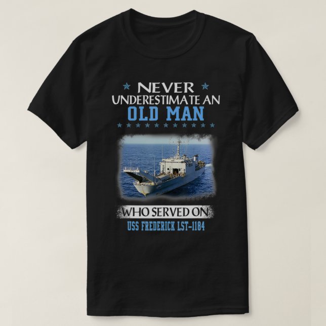USS Frederick LST1184 Veterans Day Veterans Day Da T-Shirt (Design vorne)