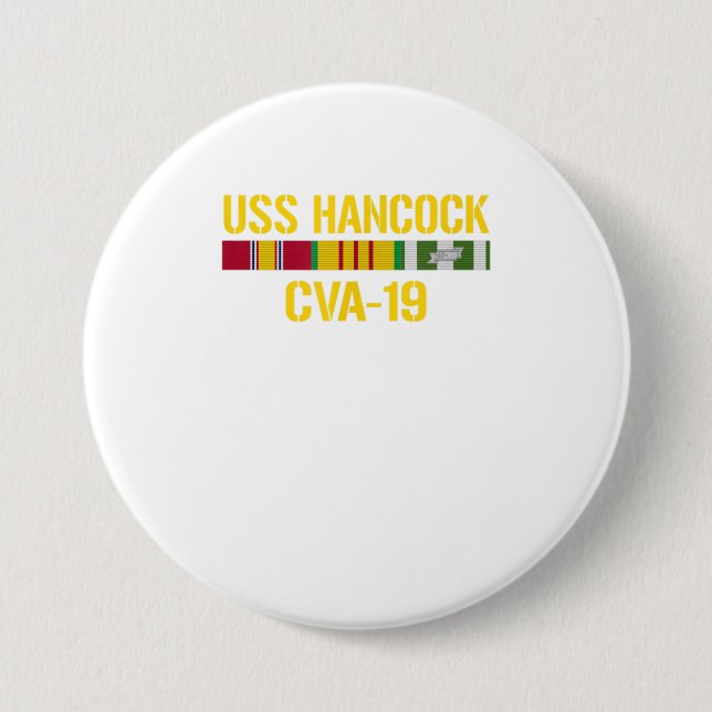 USS Hancock CVA19 Vietnam Veteran Button (Vorderseite)