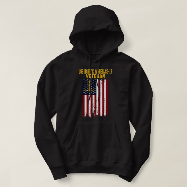 USS Harry E. Yarnell CG-17 Cruiser Veterans Day Fa Hoodie (Design vorne)