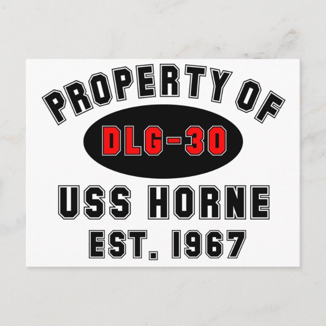 USS Horne DLG-30 Postkarte (Vorderseite)