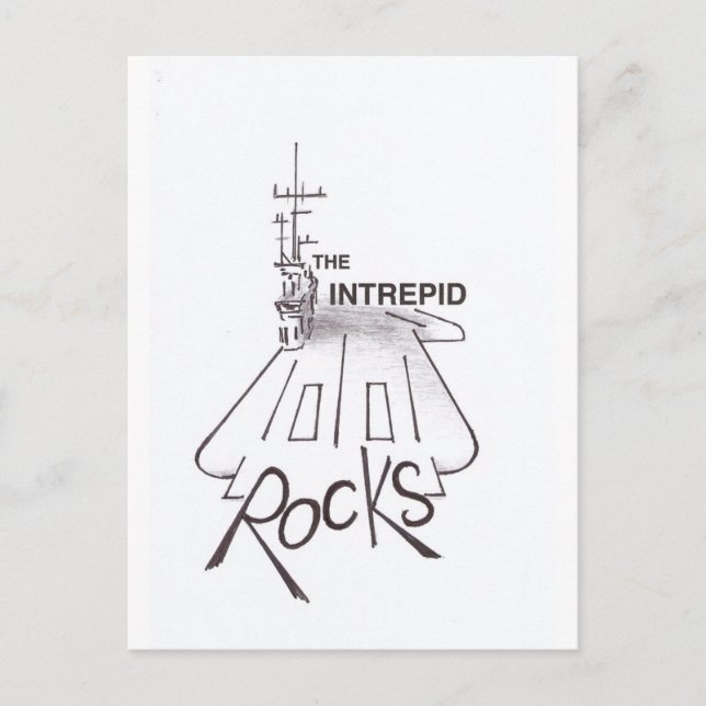 USS INTREPID Postkarte (Vorderseite)