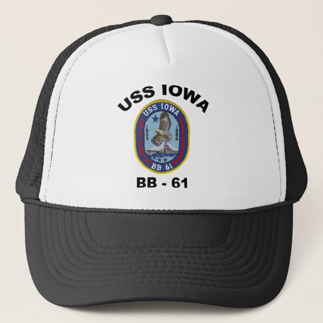 USS Iowa BB-61 Truckerkappe (Vorderseite)
