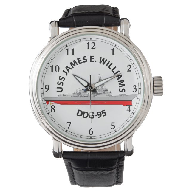 USS JAMES E. WILLIAMS - ARLEIGH BURKE WATCH ARMBANDUHR (Vorderseite)