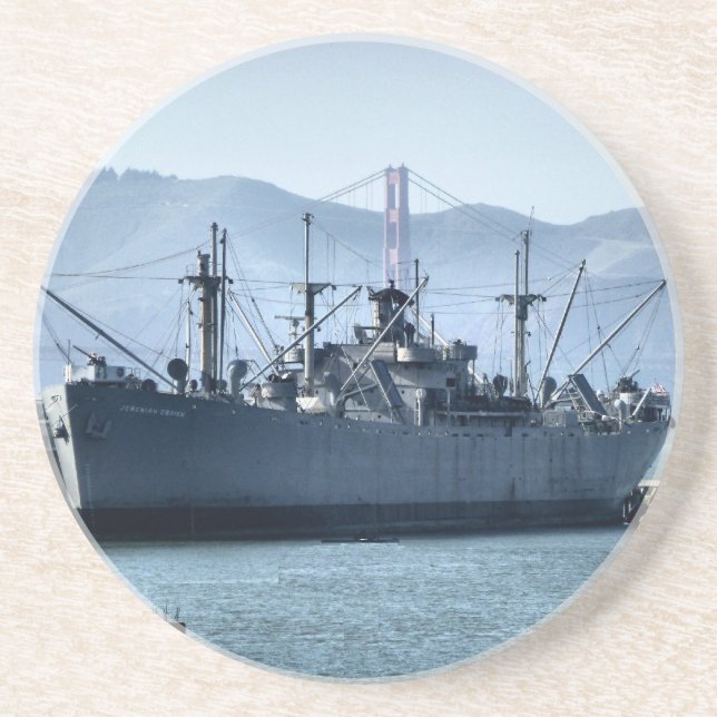 USS Jeremias O'Brien Sandstein Untersetzer (Vorne)