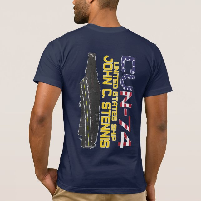 USS JOHN C. STENNIS CVN-74 T - Shirt (Rückseite)