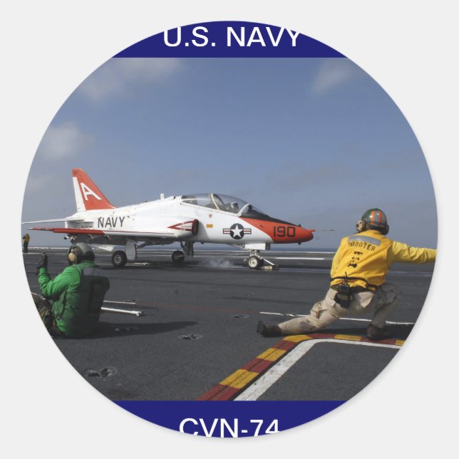 USS John C Stennis Flightdeck Sticker (Vorderseite)