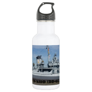 USS KIDD DD 661 EDELSTAHLFLASCHE