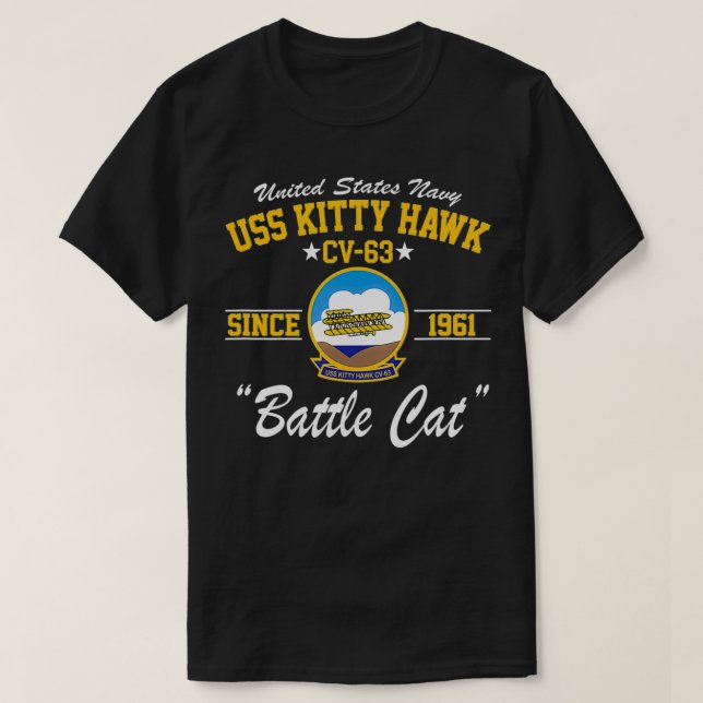 USS Kitty Hawk CV63  T-Shirt (Design vorne)