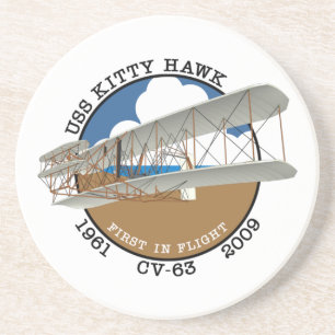 USS KITTY HAWK CV-63 1961-2009 UNTERSETZER