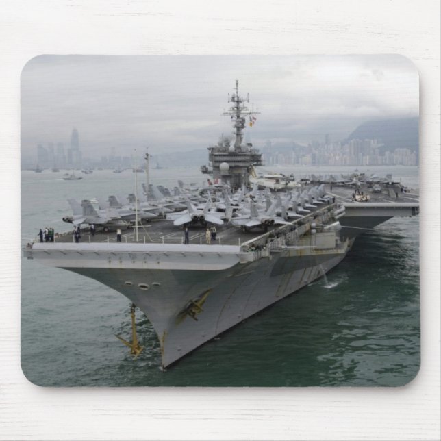 USS- KITTY HAWKFlugzeugträger mousepad (Vorne)