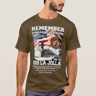 USS La Jolla SSN701 U-Boot-Veteranen T-Shirt
