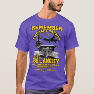 USS Langley CVL27 leichte Flugzeugträger T-Shirt