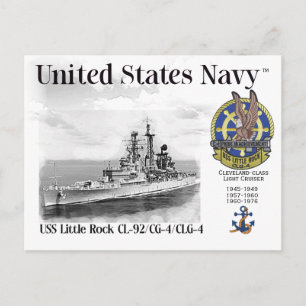 USS LITTLE ROCK CL-92/CG-4/CLG-4 Postkarte