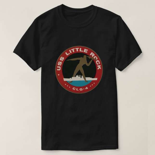 USS Little Rock CLG-4 Cruiser T-Shirt (Design vorne)