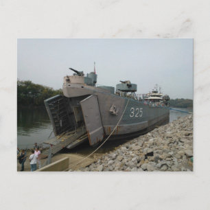 USS LST 325 in Clarksville Tennessee angedockt Postkarte