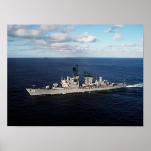USS MacDonough - Vintager Nautical Destroyer Poster